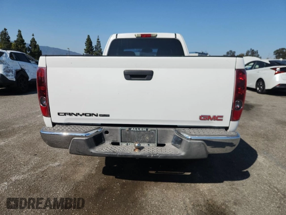 2008 GMC Canyon SLE1 with VIN 1GTCS19E088109552, listed as a Copart auction lot 65279225 with 191,816 mi miles and Salvage title. Bid and sale history available at DreamBid. Image 6.