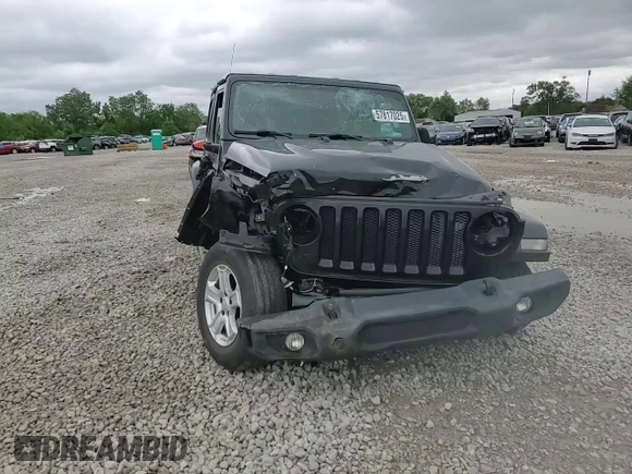 2020 Jeep Wrangler Unlimited Sport S with VIN 1C4HJXDN1LW198880, listed as a Copart auction lot 57817025 with Not provided miles and Salvage title. Bid and sale history available at DreamBid. Image 14.