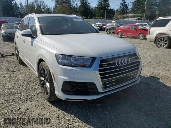 2017 Audi Q7 with VIN WA1WABF75HD011159, listed as a Copart auction lot 53144925 with 110,523 mi miles and Salvage title. Bid and sale history available at DreamBid. Image 12.