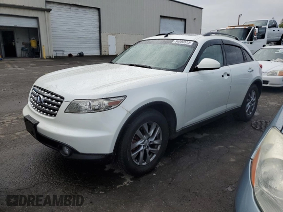 2004 Infiniti FX35 with VIN JNRAS08U74X100048, listed as a Copart auction lot 54890515 with 229,053 mi miles and Clean Title. Bid and sale history available at carsss.com. Image 1.