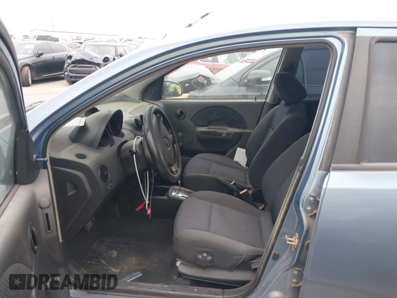 2006 Chevrolet Aveo LS with VIN KL1TD66616B563708, listed as a IAAI auction lot 41543322 with 120,824 mi miles and . Bid and sale history available at DreamBid. Image 5.