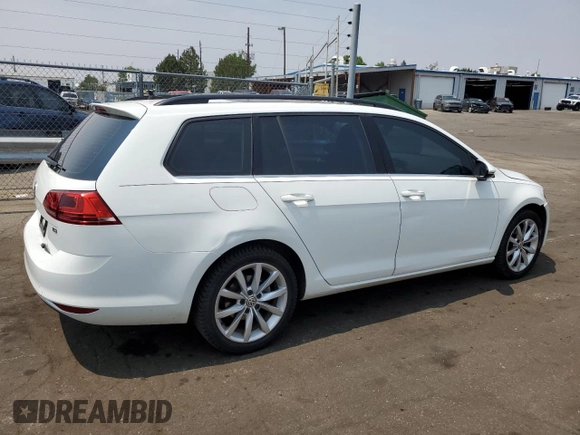 2017 Volkswagen Golf SportWagen S with VIN 3VWC17AU9HM503584, listed as a Copart auction lot 64695784 with 77,132 mi miles and Salvage Title. Bid and sale history available at carsss.com. Image 3.