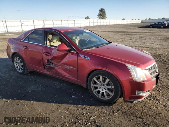 2008 Cadillac CTS AWD w/1SB with VIN 1G6DS57V080194943, listed as a Copart auction lot 48381265 with 128,446 mi miles and Salvage Title. Bid and sale history available at carsss.com. Image 4.