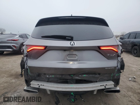 2022 Acura MDX w/Advance Package with VIN 5J8YE1H81NL032600, listed as a Copart auction lot 84120034 with 24,023 mi miles and Salvage Title. Bid and sale history available at carsss.com. Image 6.