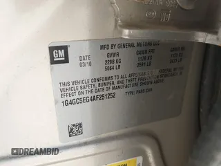 2010 Buick LaCrosse CXL с VIN 1G4GC5EG4AF251252, выставлен на аукционе IAAI как лот 42754959 с пробегом 188 417 миль миль и . История ставок и продаж доступна на DreamBid. Изображение 9.