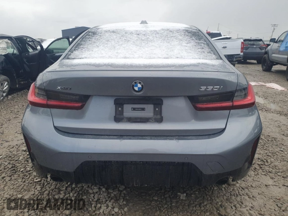 2024 BMW 3 Series 330i xDrive with VIN 3MW89FF01R8E14844, listed as a Copart auction lot 48992225 with 0 mi miles and Salvage Title. Bid and sale history available at carsss.com. Image 6.