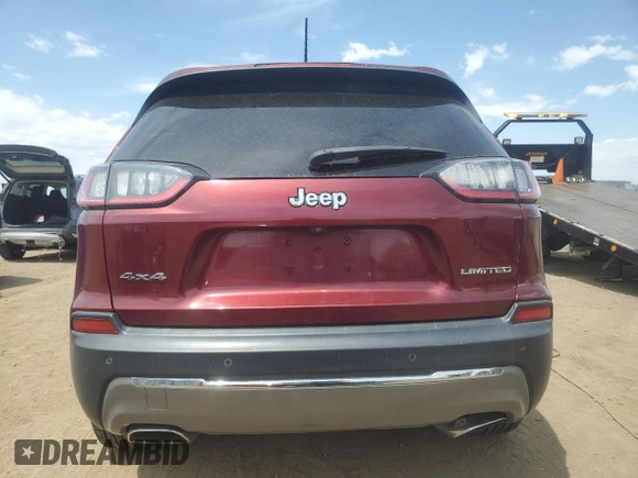 2019 Jeep Cherokee Limited z VIN 1C4PJMDX7KD319224, wystawiony jako Copart lot #58413075 z przebiegiem 127 244 mil mil oraz Szkoda całkowita • Salvage title. Historia ofert i sprzedaży dostępna na DreamBid. Obrazek 6.