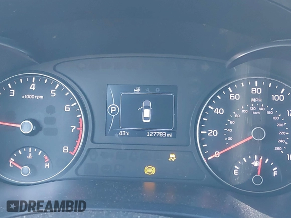 2016 Kia Optima LX with VIN 5XXGT4L36GG005859, listed as a IAAI auction lot 41053277 with 127,783 mi miles. Bid and sale history available at carsss.com. Image 15.