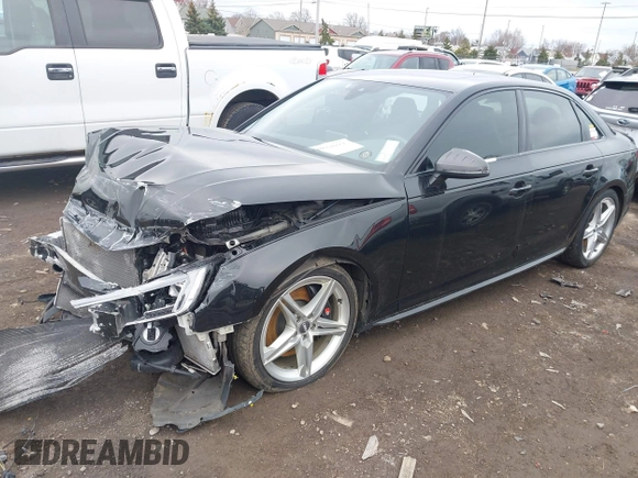 2018 Audi S4 Premium Plus with VIN WAUB4AF41JA233441, listed as a IAAI auction lot 42032077 with 68,316 mi miles. Bid and sale history available at carsss.com. Image 2.