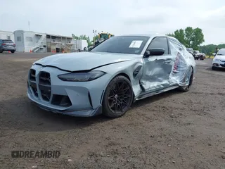 2023 BMW M3 Competition xDrive with VIN WBS43AY02PFN84856, listed as a IAAI auction lot 42264686 with 18,881 mi miles and . Bid and sale history available at DreamBid. Image 2.