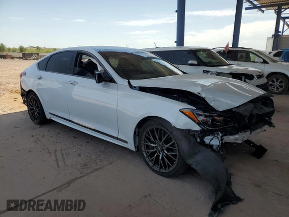 2018 Genesis G80 Sport z VIN KMHGN4JB3JU232931, wystawiony jako Copart lot #63429655 z przebiegiem 87 311 mil mil oraz Szkoda całkowita • Salvage title. Historia ofert i sprzedaży dostępna na DreamBid. Obrazek 4.