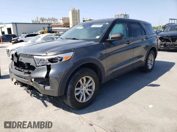 2020 Ford Explorer with VIN 1FMSK8BH3LGC00818, listed as a Copart auction lot 53445545 with 80,365 mi miles and Salvage title. Bid and sale history available at DreamBid. Image 1.