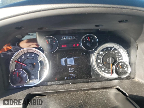 2017 Ram 2500 SLT with VIN 3C6UR5DL2HG537248, listed as a Copart auction lot 87134084 with 93,684 mi miles and Salvage title. Bid and sale history available at DreamBid. Image 9.