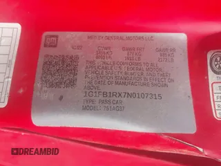 2022 Chevrolet Camaro 1LT z VIN 1G1FB1RX7N0107315, wystawiony jako IAAI lot #40176789 z przebiegiem Nie podano mil oraz . Historia ofert i sprzedaży dostępna na DreamBid. Obrazek 9.