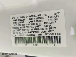 2018 Acura TLX w/Technology Pkg with VIN 19UUB3F56JA004700, listed as a IAAI auction lot 41243226 with 71,038 mi miles. Bid and sale history available at carsss.com. Image 9.