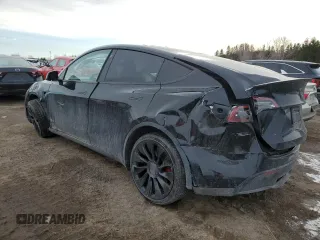 2022 Tesla Model Y Performance z VIN 7SAYGDEF5NF512464, wystawiony jako Copart lot #46337165 z przebiegiem 74 761 mil mil oraz Szkoda całkowita • Salvage title. Historia ofert i sprzedaży dostępna na DreamBid. Obrazek 2.
