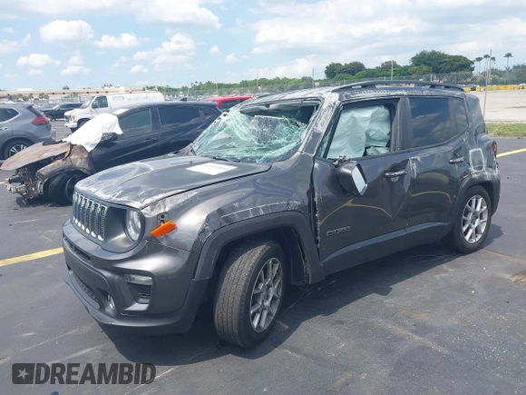 2019 Jeep Renegade Latitude with VIN ZACNJABB0KPK03648, listed as a IAAI auction lot 42324860 with 59,313 mi miles and . Bid and sale history available at DreamBid. Image 2.