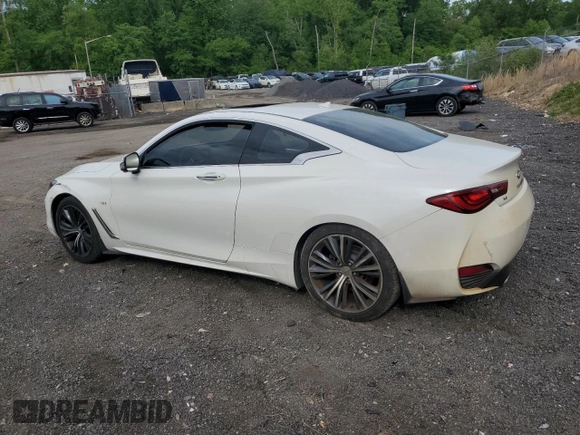 2017 Infiniti Q60 Premium with VIN JN1CV7EL5HM321176, listed as a Copart auction lot 56045305 with 93,272 mi miles and Salvage title. Bid and sale history available at DreamBid. Image 2.