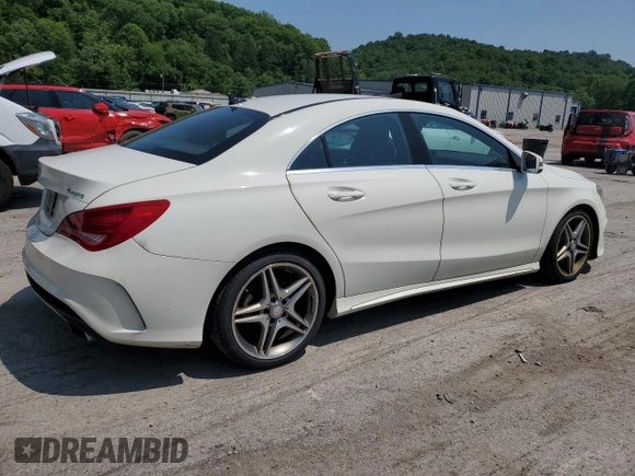 2014 Mercedes-Benz CLA 250 with VIN WDDSJ4GBXEN104886, listed as a Copart auction lot 60210115 with 219,043 mi miles and Salvage title. Bid and sale history available at DreamBid. Image 3.