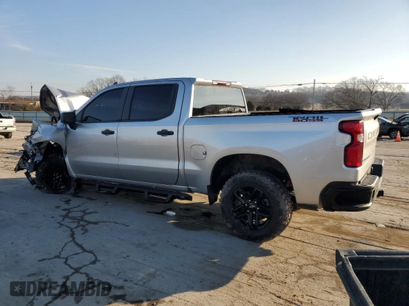 2019 Chevrolet Silverado 1500 Custom Trail Boss with VIN 3GCPYCEH8KG117346, listed as a Copart auction lot 88242435 with 110,025 mi miles and Salvage Title. Bid and sale history available at carsss.com. Image 2.