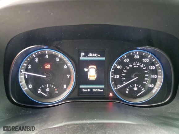 2018 Hyundai Kona Ultimate with VIN KM8K5CA55JU102809, listed as a Copart auction lot 44889365 with 55,106 mi miles and Salvage Title. Bid and sale history available at carsss.com. Image 9.