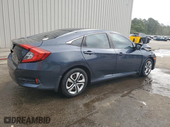 2017 Honda Civic LX with VIN 19XFC2F53HE033738, listed as a Copart auction lot 51534615 with 129,960 mi miles and Salvage Title. Bid and sale history available at DreamBid. Image 3.