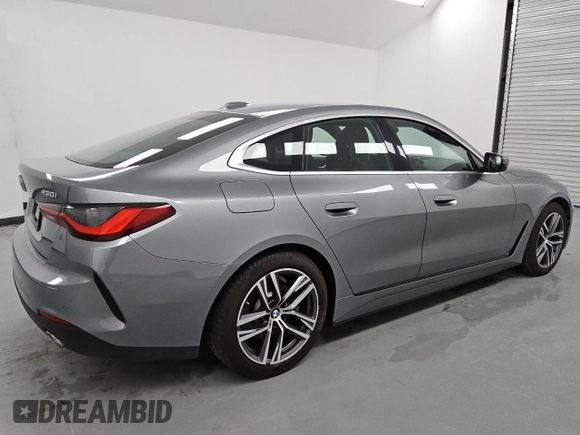 2024 BMW 4 Series 430i xDrive with VIN WBA73AV01RFT24845, listed as a Copart auction lot 50103225 with 17,396 mi miles and Clean Title. Bid and sale history available at carsss.com. Image 3.