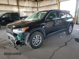 2020 Chevrolet Traverse LS with VIN 1GNERFKW8LJ165977, listed as a Copart auction lot 89313655 with 55,226 mi miles and Salvage Title. Bid and sale history available at carsss.com. Image 1.