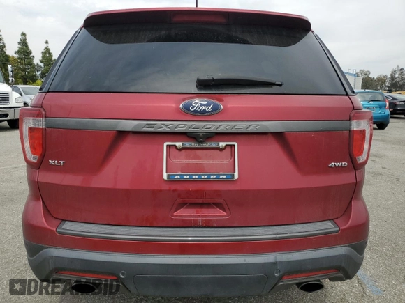 2018 Ford Explorer XLT with VIN 1FM5K8D83JGC94481, listed as a Copart auction lot 53166645 with 60,043 mi miles and Salvage Title. Bid and sale history available at carsss.com. Image 6.