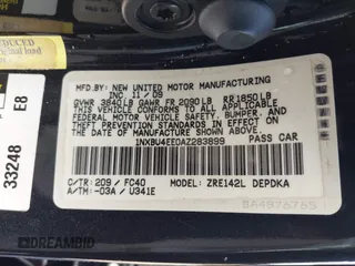 2010 Toyota Corolla z VIN 1NXBU4EE0AZ283899, wystawiony jako IAAI lot #42264821 z przebiegiem 192 880 mil mil oraz . Historia ofert i sprzedaży dostępna na DreamBid. Obrazek 9.