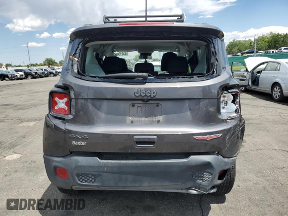 2020 Jeep Renegade Trailhawk with VIN ZACNJBC18LPL42780, listed as a Copart auction lot 63913855 with 54,343 mi miles and Salvage title. Bid and sale history available at DreamBid. Image 6.