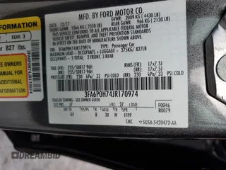 2018 Ford Fusion SE with VIN 3FA6P0H74JR170974, listed as a Copart auction lot 47134295 with 148,023 mi miles and Salvage Title. Bid and sale history available at DreamBid. Image 14.