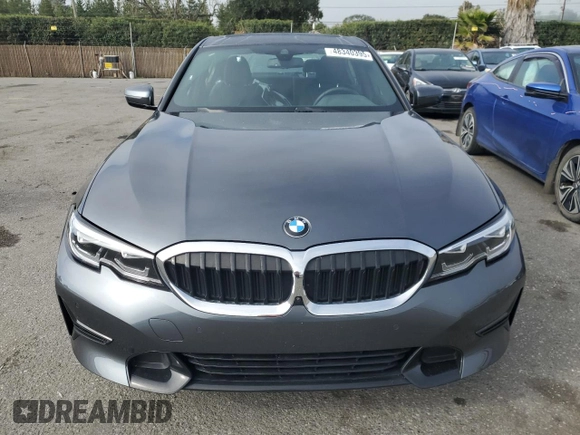 2021 BMW 3 Series 330i with VIN 3MW5R1J08M8B53217, listed as a Copart auction lot 48340395 with 14,571 mi miles and Salvage Title. Bid and sale history available at carsss.com. Image 5.