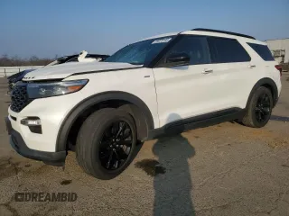 2022 Ford Explorer ST-Line with VIN 1FMSK8KH4NGB21791, listed as a Copart auction lot 88979105 with 48,951 mi miles and Salvage Title. Bid and sale history available at carsss.com. Image 1.