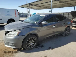 2017 Nissan Sentra SV with VIN 3N1AB7AP3HL654723, listed as a Copart auction lot 48437835 with 117,270 mi miles and Salvage Title. Bid and sale history available at carsss.com. Image 1.