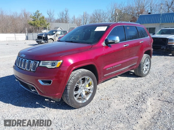 2017 Jeep Grand Cherokee Overland with VIN 1C4RJFCG8HC608729, listed as a IAAI auction lot 41401531 with 163,833 mi miles. Bid and sale history available at carsss.com. Image 2.