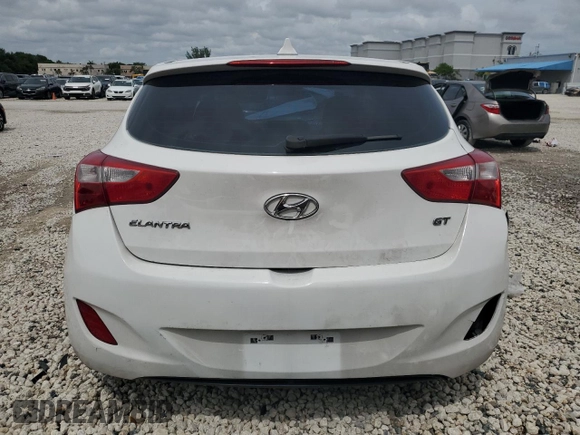 2013 Hyundai Elantra GT with VIN KMHD35LE7DU026988, listed as a Copart auction lot 72933624 with 0 mi miles and Salvage Title. Bid and sale history available at carsss.com. Image 6.