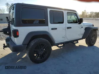 2018 Jeep Wrangler Unlimited Sport z VIN 1C4HJXDN4JW295178, wystawiony jako Copart lot #84921654 z przebiegiem 90 344 mil mil oraz Nie do naprawy • Non repairable. Historia ofert i sprzedaży dostępna na DreamBid. Obrazek 3.