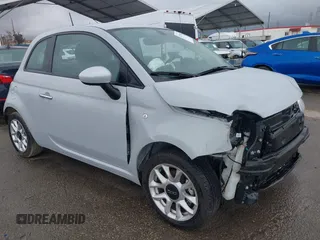 2017 FIAT 500 Pop with VIN 3C3CFFKR6HT569707, listed as a IAAI auction lot 41751897 with 19,408 mi miles. Bid and sale history available at carsss.com. Image 1.