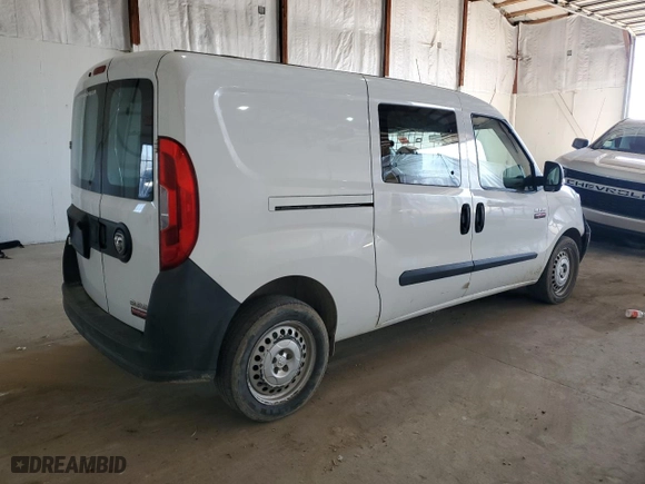 2017 Ram ProMaster City Cargo Van Tradesman with VIN ZFBERFAB4H6F47690, listed as a Copart auction lot 48971445 with 0 mi miles and Clean Title. Bid and sale history available at carsss.com. Image 3.