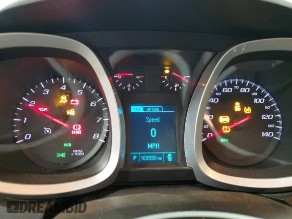 2015 Chevrolet Equinox LT with VIN 2GNFLGEK4F6253639, listed as a Copart auction lot 48683545 with 169,580 mi miles and Salvage Title. Bid and sale history available at carsss.com. Image 9.