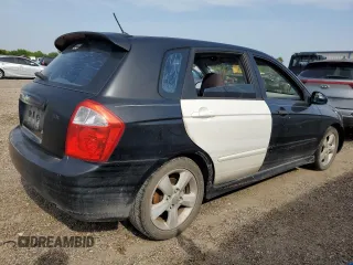 2008 Kia Spectra with VIN KNAFE161885010269, listed as a Copart auction lot 51712965 with 0 mi miles and Salvage Title. Bid and sale history available at carsss.com. Image 3.