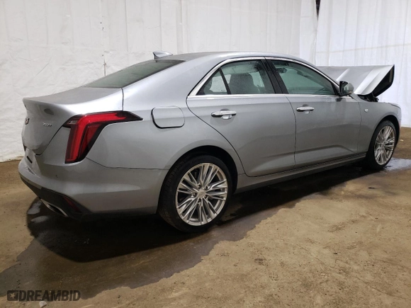 2023 Cadillac CT4 Premium Luxury with VIN 1G6DB5RK6P0147885, listed as a Copart auction lot 75670264 with 0 mi miles and Salvage Title. Bid and sale history available at carsss.com. Image 3.