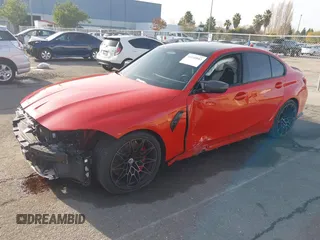 2023 BMW M3 Competition xDrive with VIN WBS43AY09PFP04541, listed as a IAAI auction lot 41140882 with 39,330 mi miles and . Bid and sale history available at DreamBid. Image 17.