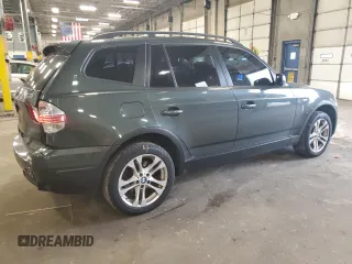 2007 BMW X3 3.0si with VIN WBXPC93417WF17233, listed as a Copart auction lot 69311244 with 213,705 mi miles and Salvage Title. Bid and sale history available at carsss.com. Image 3.