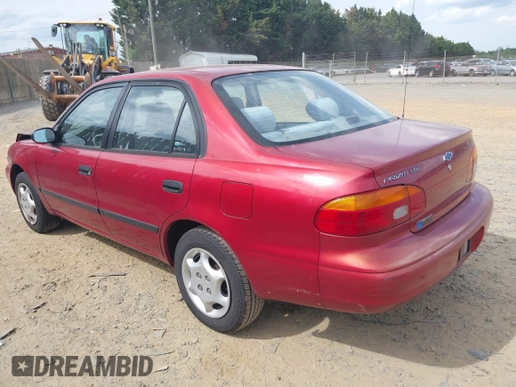 2001 Chevrolet Prizm with VIN 1Y1SK52891Z422344, listed as a IAAI auction lot 42095405 with 57,891 mi miles. Bid and sale history available at carsss.com. Image 3.