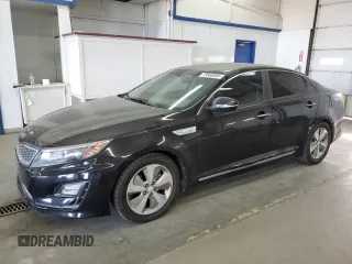 2015 Kia Optima Hybrid EX with VIN KNAGN4AD6F5091437, listed as a Copart auction lot 73560394 with 214,966 mi miles and Clean Title. Bid and sale history available at carsss.com. Image 1.