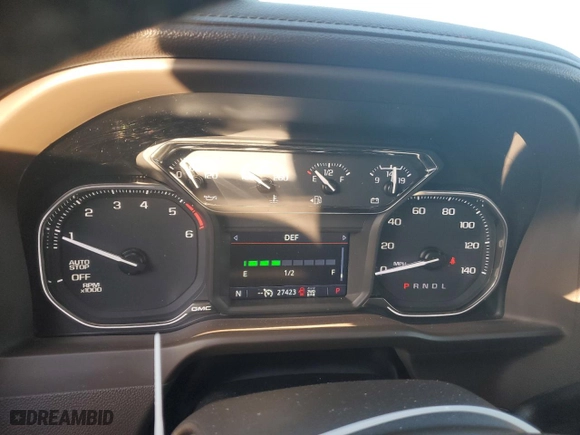 2022 GMC Sierra 1500 Limited SLT with VIN 3GTU9DET4NG208306, listed as a Copart auction lot 84487394 with 27,423 mi miles and Salvage Title. Bid and sale history available at carsss.com. Image 9.