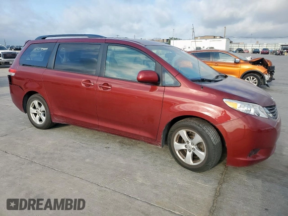 2014 Toyota Sienna LE AAS with VIN 5TDKK3DC5ES420964, listed as a Copart auction lot 52987315 with 99,807 mi miles and Salvage Title. Bid and sale history available at carsss.com. Image 4.