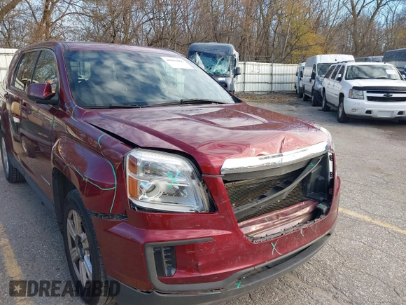 2016 GMC Terrain SLE with VIN 2GKALMEK9G6298423, listed as a IAAI auction lot 40803806 with 164,798 mi miles and . Bid and sale history available at carsss.com. Image 18.